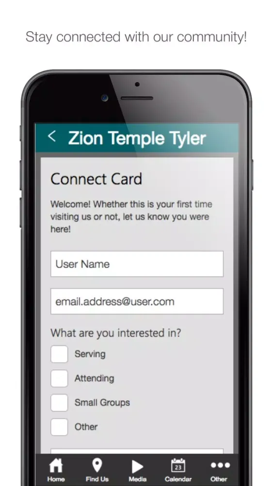 Ảnh chụp màn hình của Zion Temple Tyler