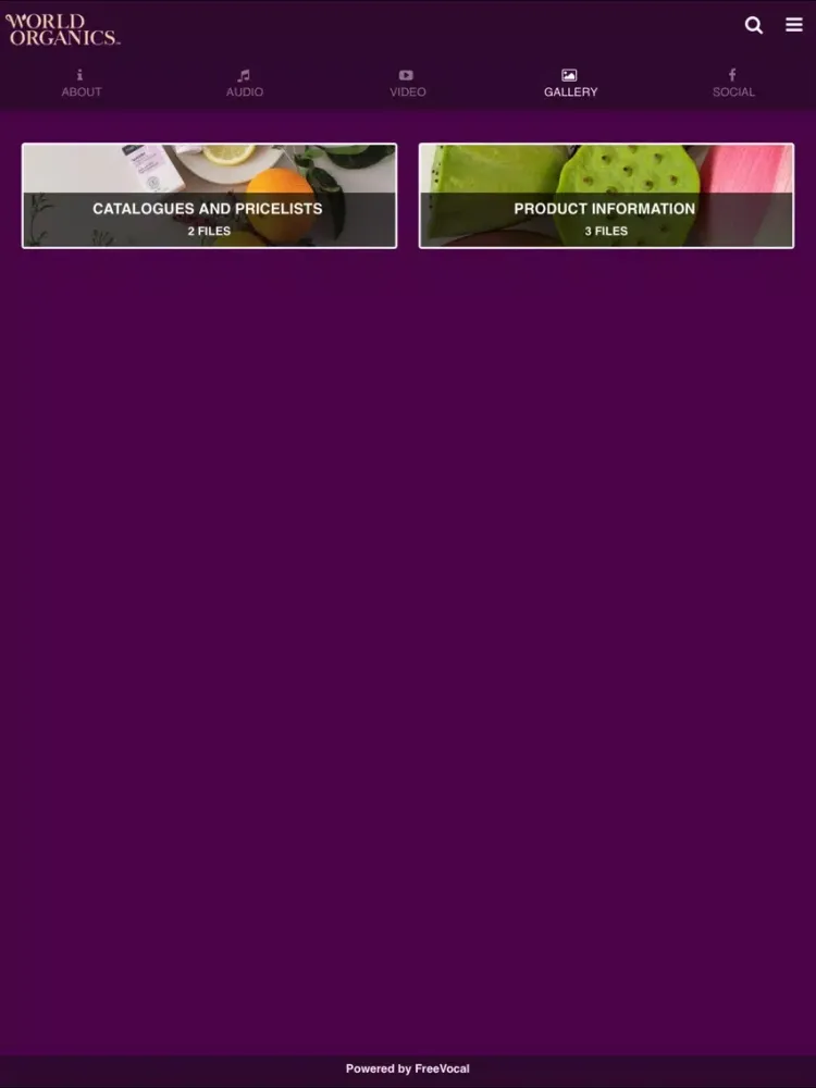 Screenshot di World Organics iPad 