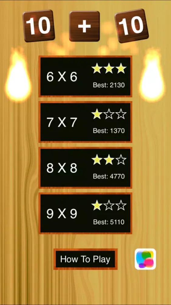 Tangkapan skrin 10+10 - multiple ten puzzel game
