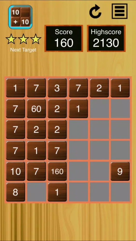 Tangkapan skrin 10+10 - multiple ten puzzel game