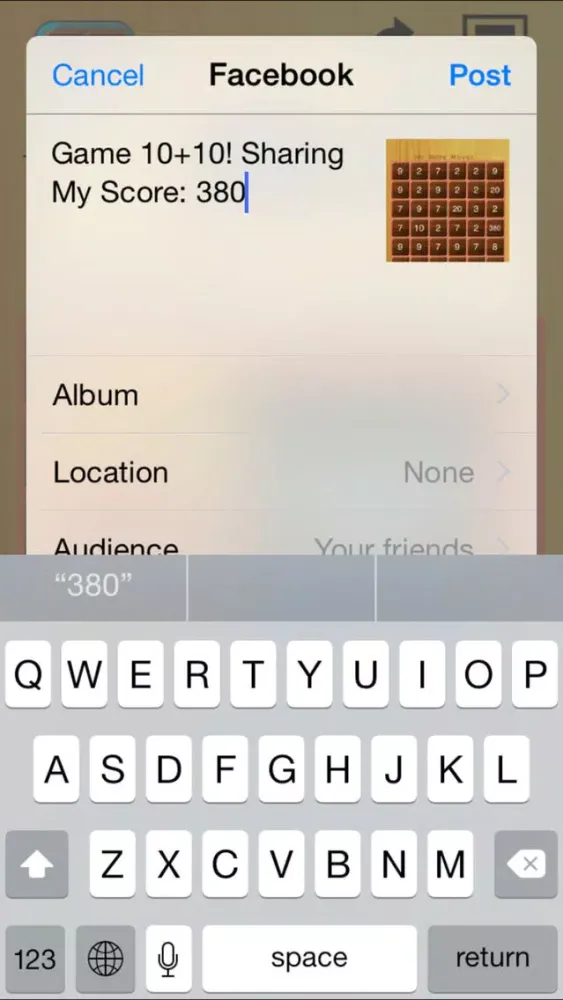 Tangkapan skrin 10+10 - multiple ten puzzel game