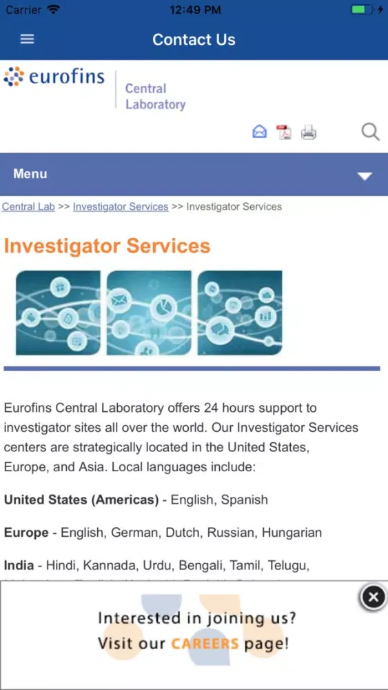 Capturas de pantalla de Eurofins Fetch