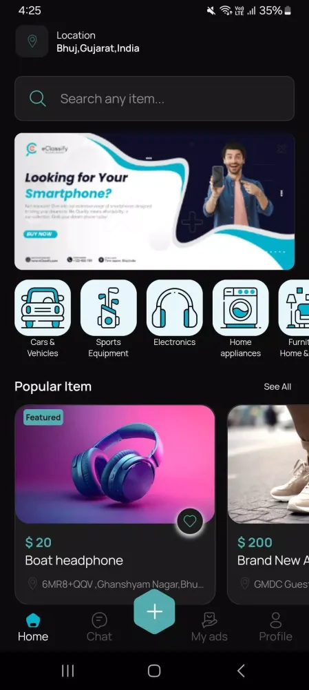Tangkapan skrin eClassify App