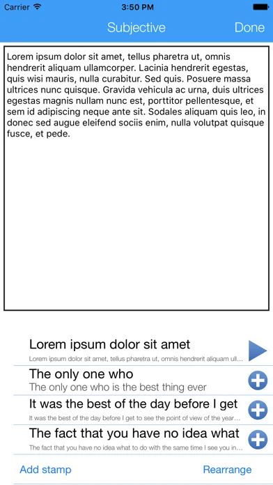 Capturas de tela do SOAP Notes