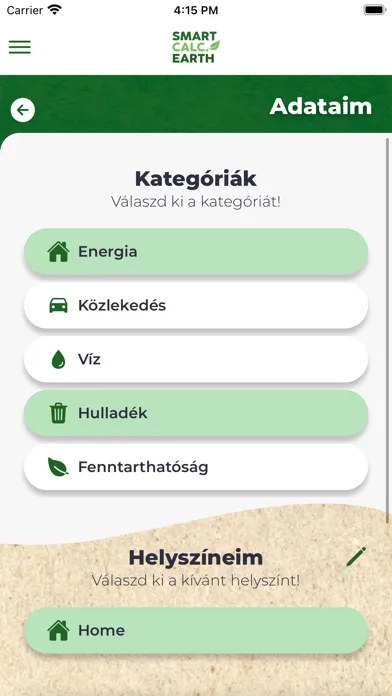Tangkapan layar SmartCalc.Earth