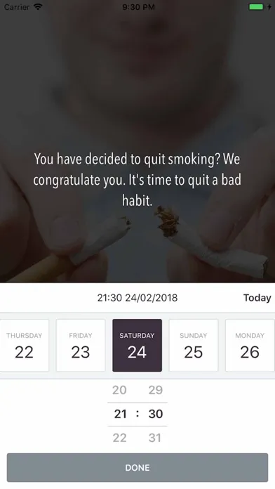Captures d'écran de Quit Smoking - Get Smoke Free