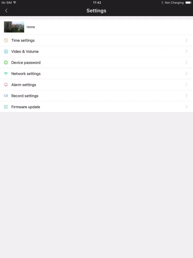 Ảnh chụp màn hình của eCloud Bell iPad 
