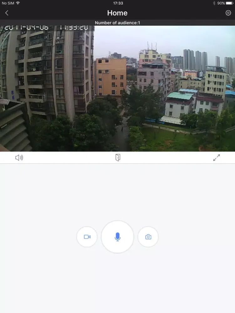 Ảnh chụp màn hình của eCloud Bell iPad 