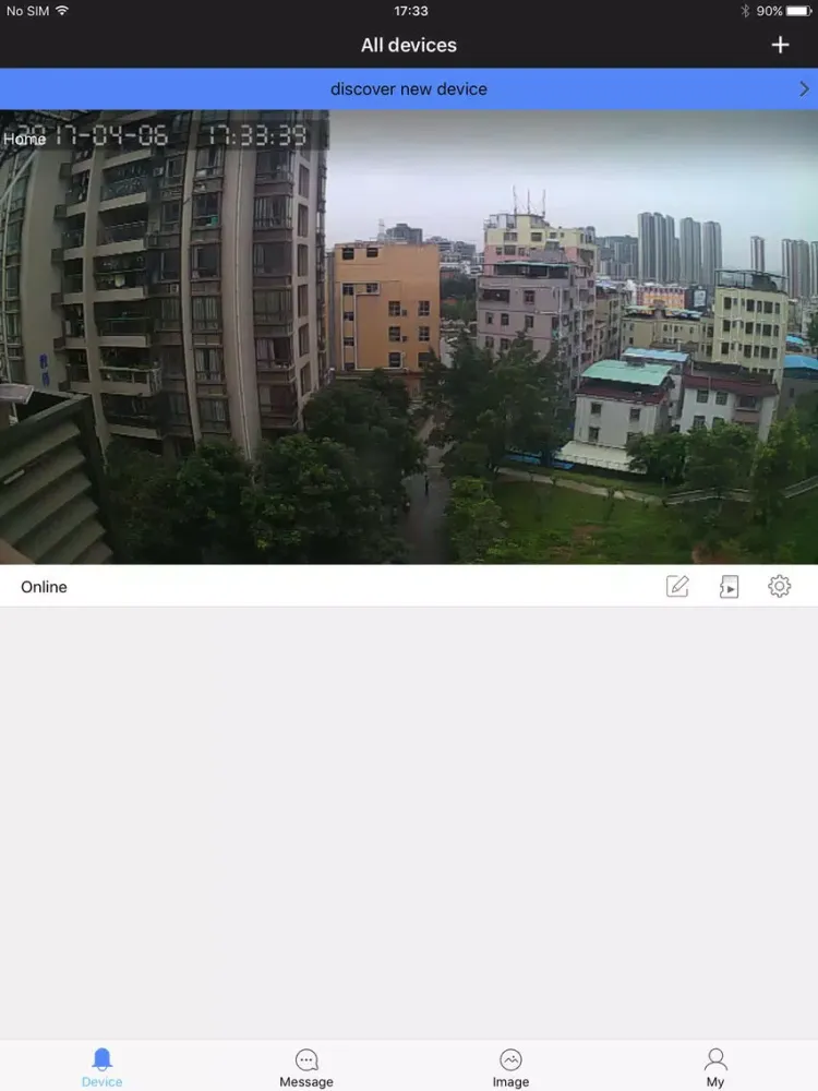 Ảnh chụp màn hình của eCloud Bell iPad 