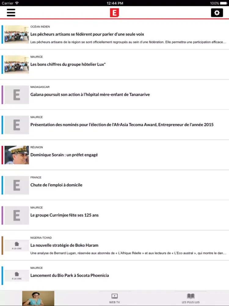 Capturas de pantalla de Eco Austral iPad 