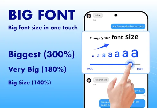 Ảnh chụp màn hình của Big Font - Big Text Size