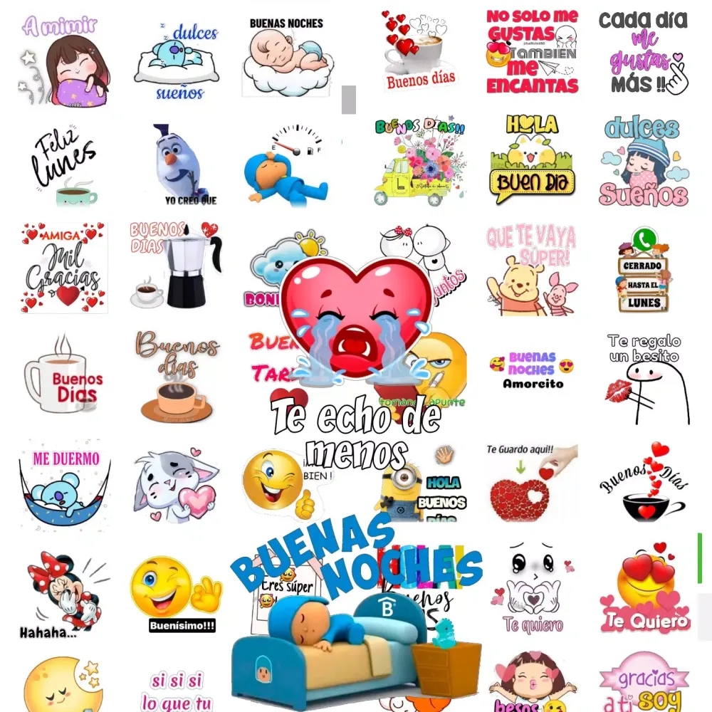 Скриншоты stickers buenos dias wasticker