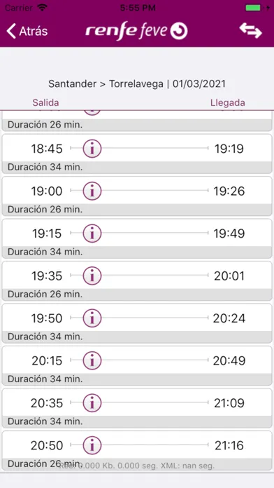 تصاویر Horarios Renfe Feve