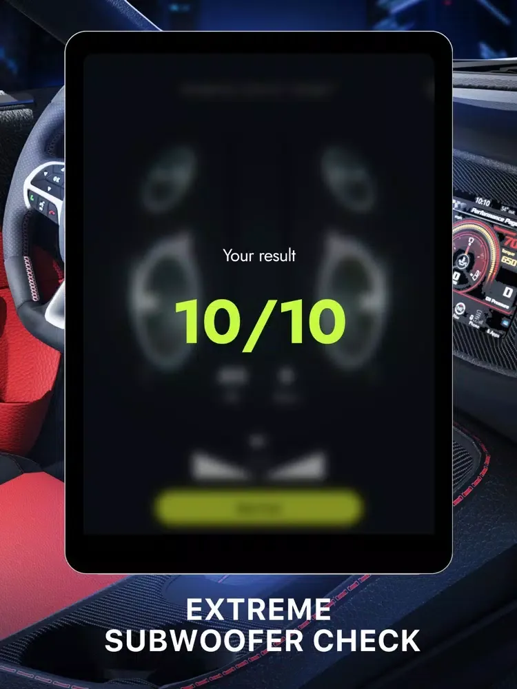 Bass Meter - Car Stereo Tester iPad  স্ক্রিনশট