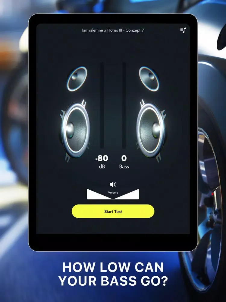 Bass Meter - Car Stereo Tester iPad  স্ক্রিনশট