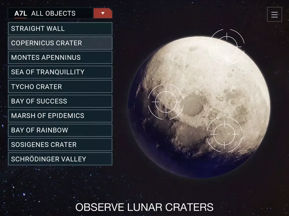 Zrzuty ekranu Moon 2049 - Stars Map Tonight iPad 