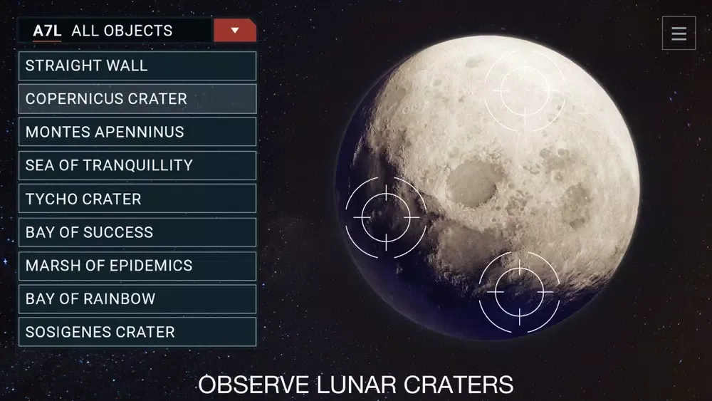 Zrzuty ekranu Moon 2049 - Stars Map Tonight
