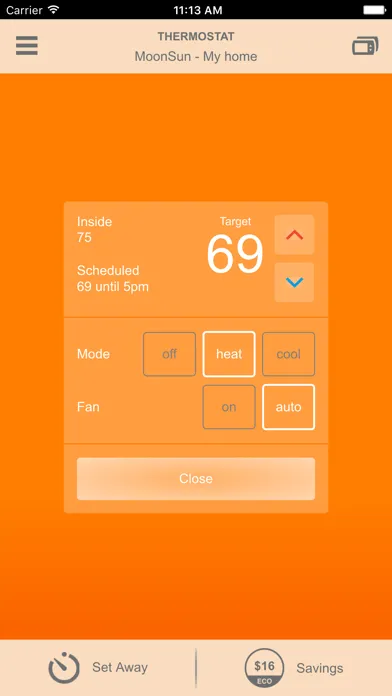 Smart Thermostat by NV Energy سکرین شاٹس