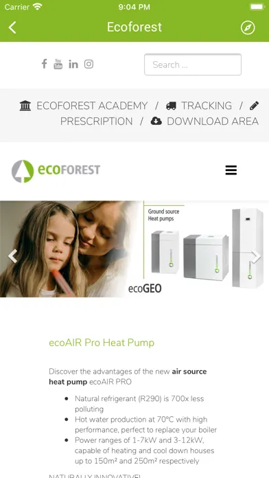Ecoforest スクリーンショット
