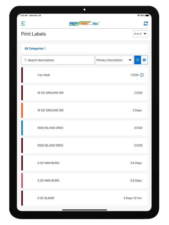 Capturas de pantalla de Prep N Print with Flex iPad 