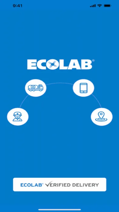 Ecolab Verified Delivery Screenshots