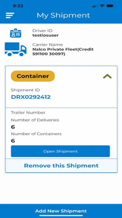 Ecolab Verified Delivery Screenshots