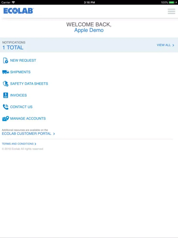 Ecolab Solutions iPad 应用截图