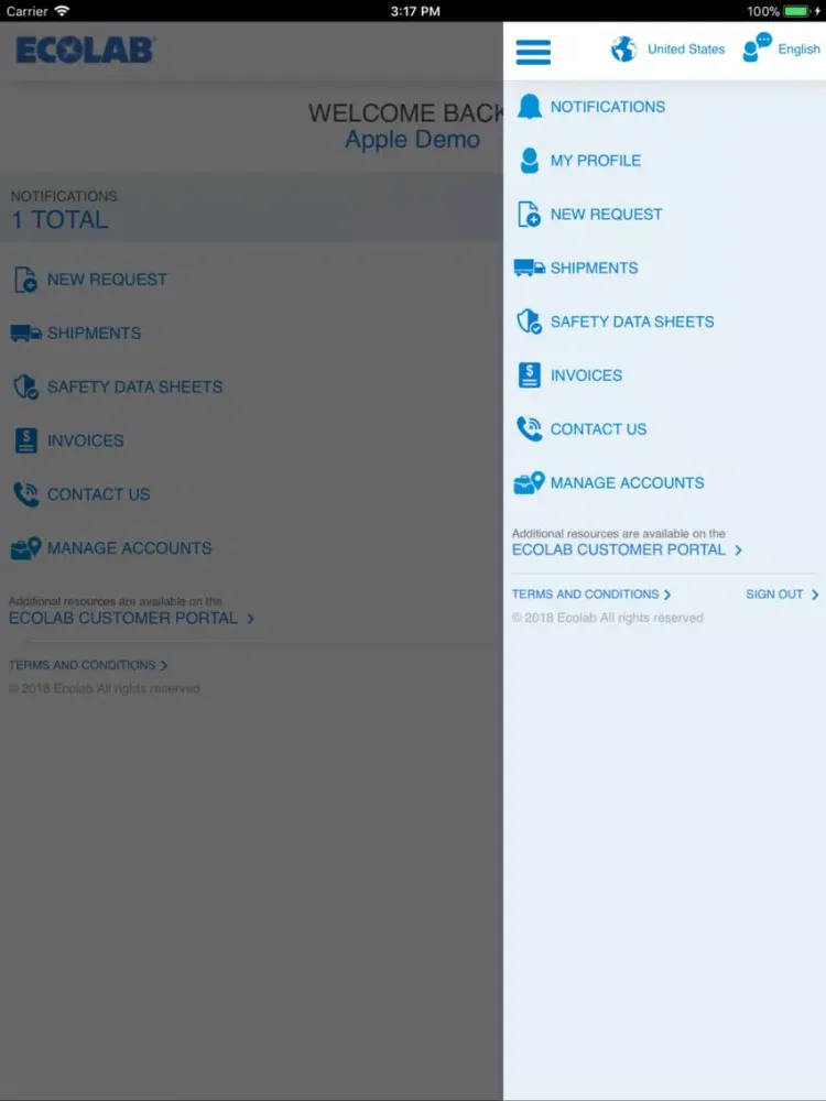 Ecolab Solutions iPad 应用截图