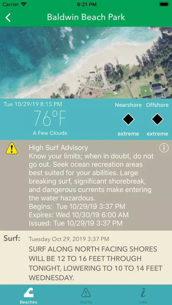 Hawaii Beach Safety स्क्रीनशॉट