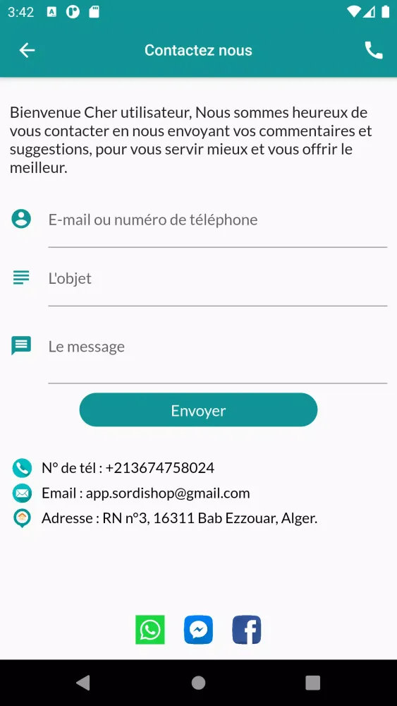 Sordi Shop Screenshots