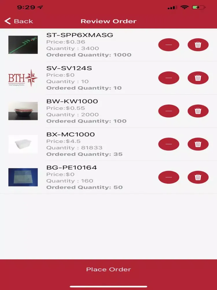 Screenshot di BTH E-Com iPad 