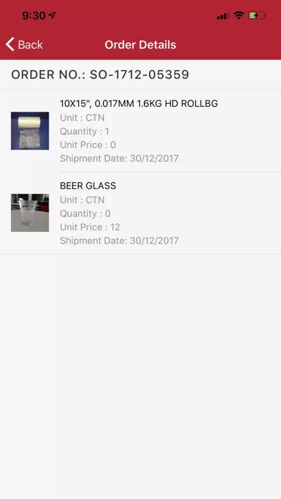 Screenshot di BTH E-Com
