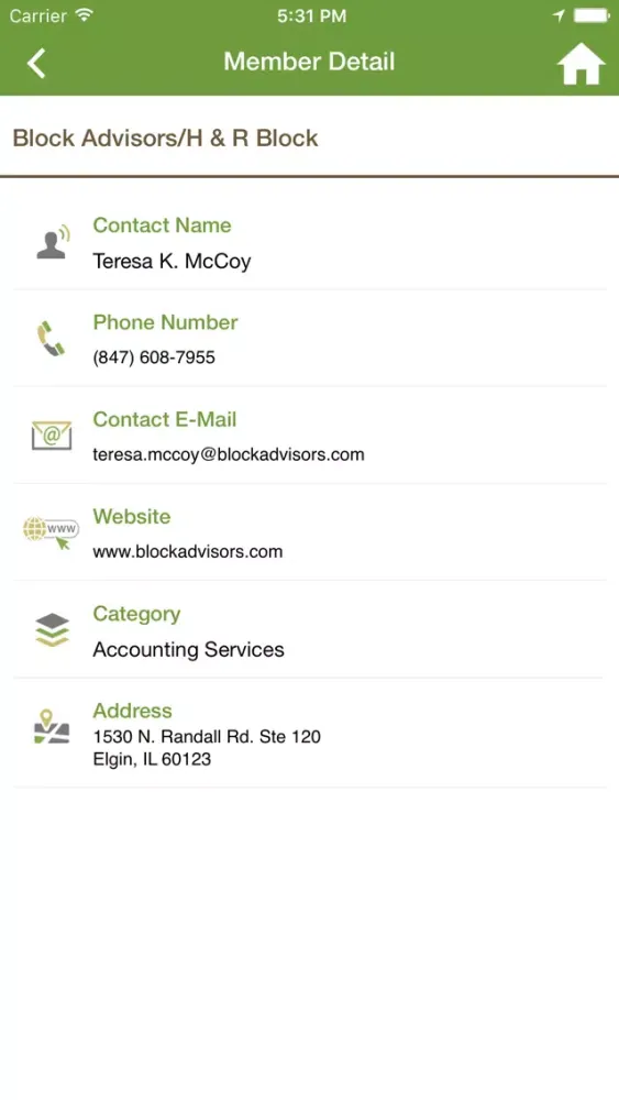 Captures d'écran de NKCC Chamber App