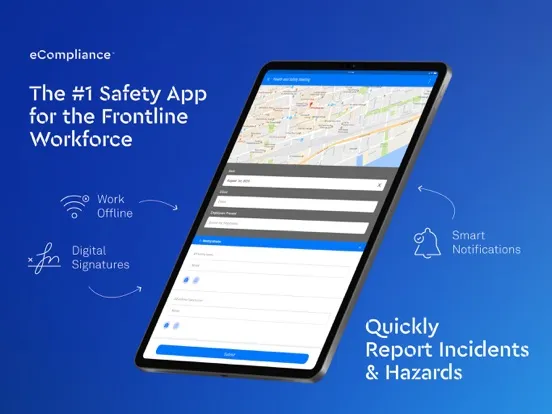 ภาพหน้าจอของ eCompliance – Safety App iPad 