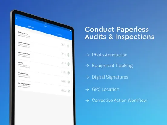 ภาพหน้าจอของ eCompliance – Safety App iPad 