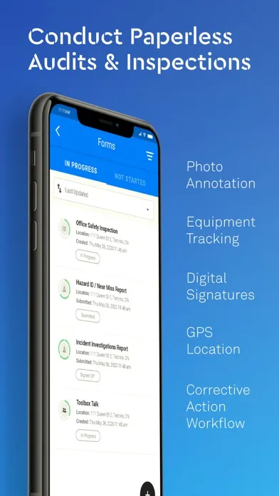 ภาพหน้าจอของ eCompliance – Safety App