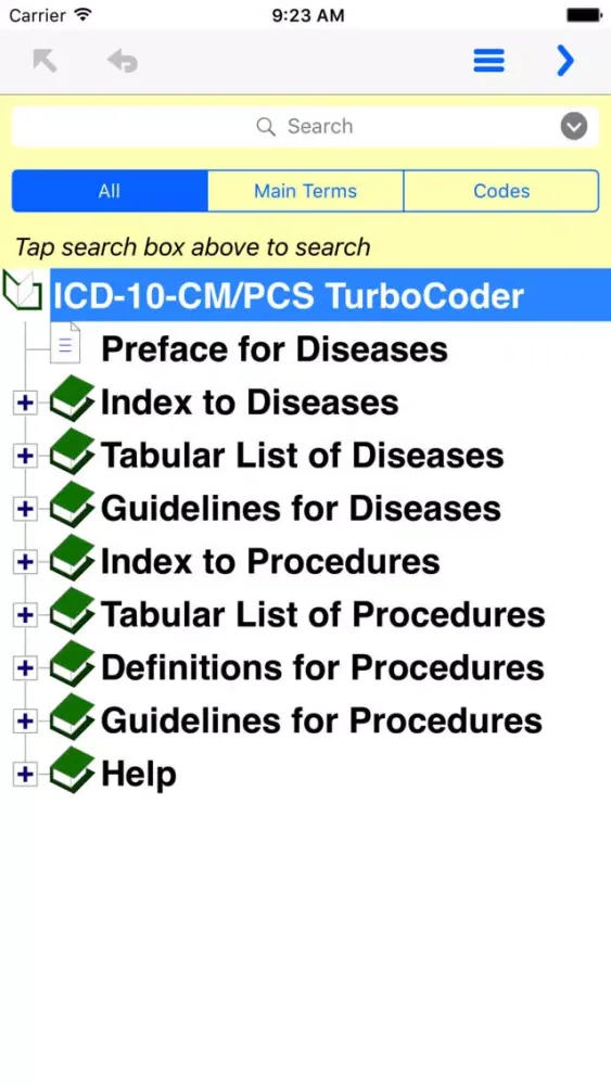 ICD-10-CM/PCS TurboCoder, 2017. سکرین شاٹس