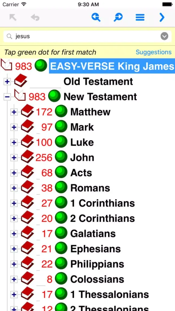 Screenshot di KJV Bible TurboSearch