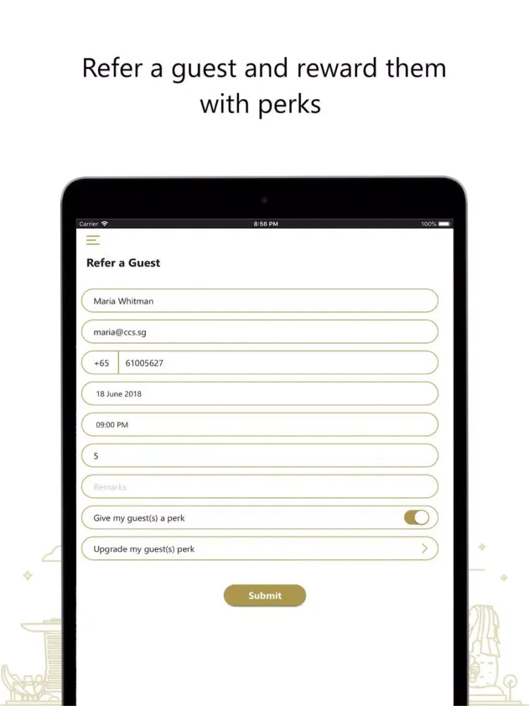 eConcierge App iPad  স্ক্রিনশট