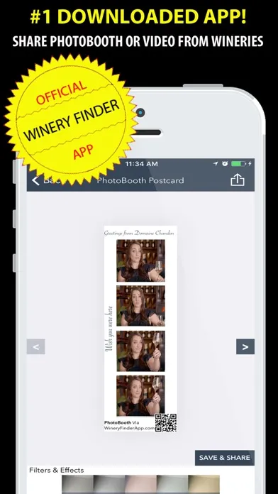 Napa Valley Winery Finder REAL Screenshots