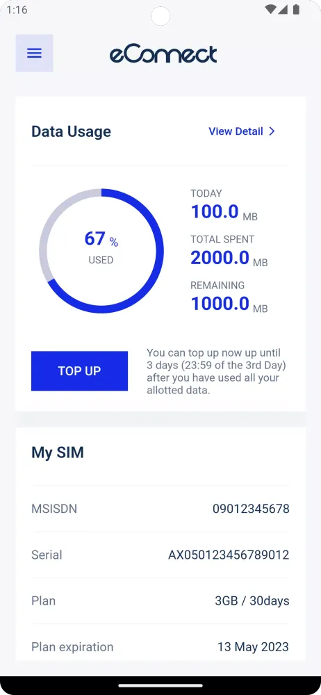 eConnect Ekran Görüntüleri