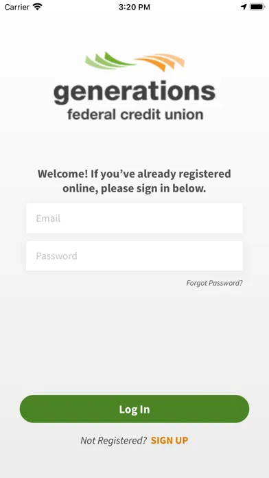 Capturas de tela do GFCU MyBenefits