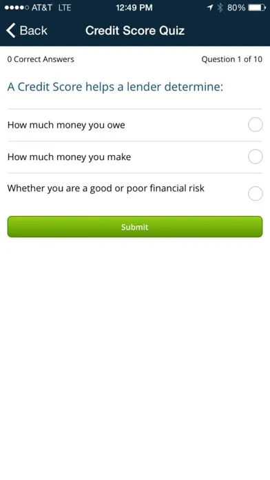 Capturas de tela do IDProtect® Score Tracker