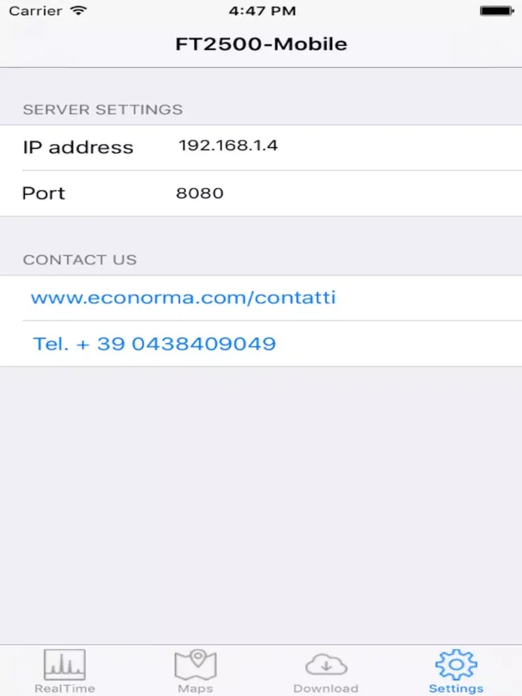 Скриншоты FT2500 iPad 