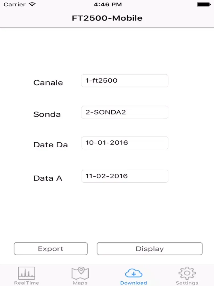Скриншоты FT2500 iPad 