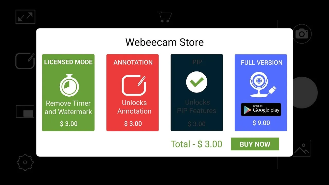 Capturas de tela do Webeecam Free-USB Web Camera