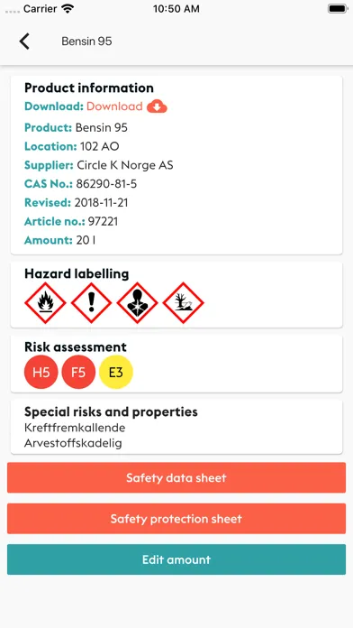 Screenshot di Old Chemical Manager