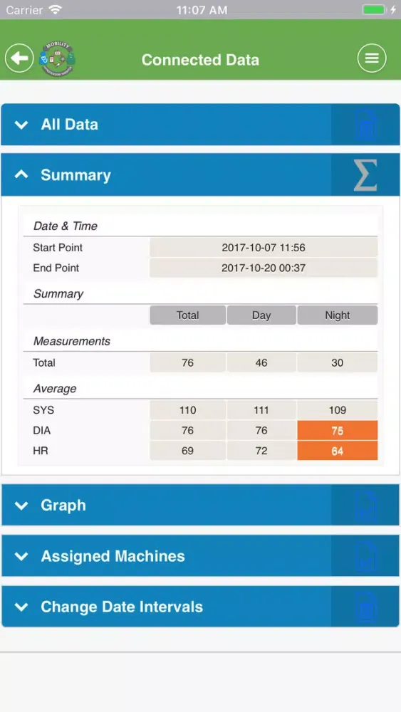 Mobility Hypertension Monitor স্ক্রিনশট
