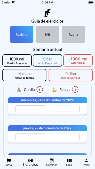 Screenshot di Leanfit 2.0