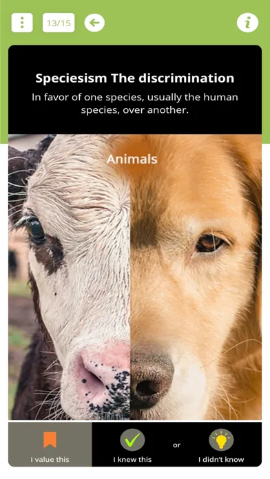 Ecoshe Vegan Flashcard Quiz Ekran Görüntüleri
